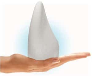 Tear drop breast implant image